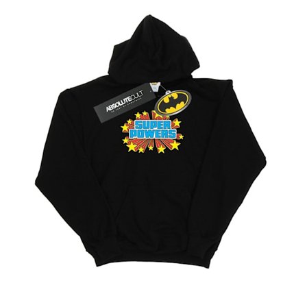 DC Comics Girls Super Powers Logo Hoodie 12-13 år Svart
