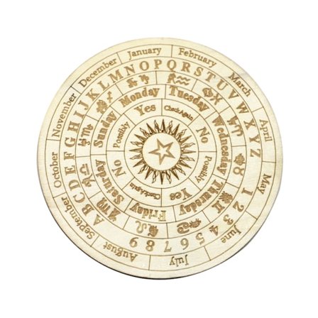 Ouija-brett i tre, polert, uten grader, spådom, metafysisk