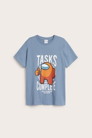 Kappahl | T-shirt Among us | Niebieski