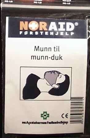 Munn til munn duk noraid m/ventil