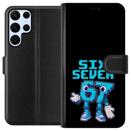 Kompatibelt Plånboksfodral till Samsung Galaxy S24 Ultra Pixel Number Duo