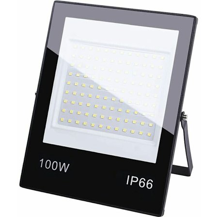 100W LED-projektør til udendørs brug, blændfri, 6500K koldt hvidt lys