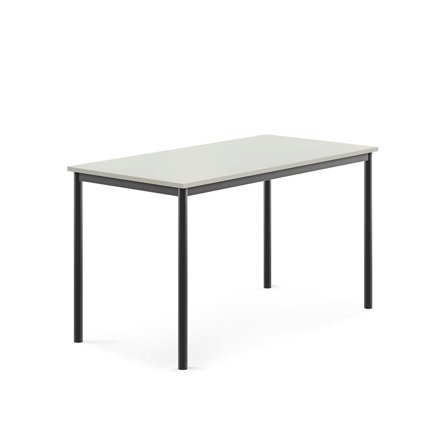 Desk SONITUS, 1400x700x760 mm, grey high pressure laminate, anthracite