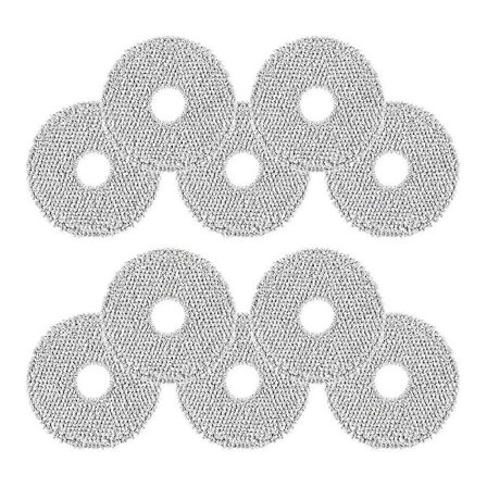 10-pack moppar för L10s Ultra/L10s Pro Ultra/L20 Ultra/L10s Pro Ultra Heat/X10+ robotdammsugare, tvättbar jn