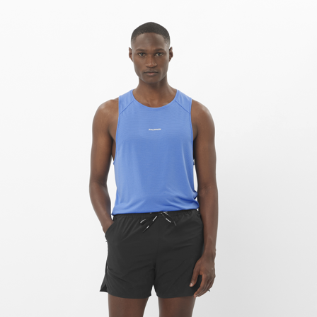 Salomon - Men's T-shirt Shkout Core Tank M - Ultramarine