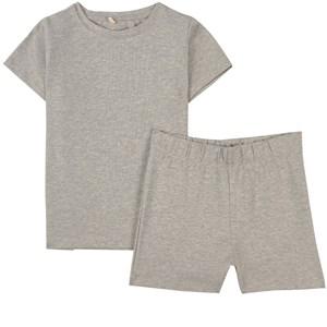 A Happy Brand Grey Melange Pyjamas 110/116 cm - Nightwear - 110/116 cm - Grey