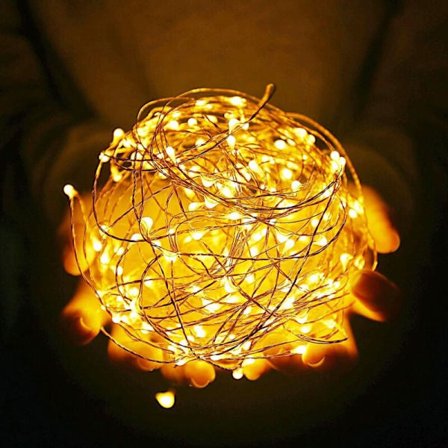 200LED Varm Hvid Julelyskæde IP65 Vandtæt til Udendørs Indendørs Fest Have Hjem Dekoration