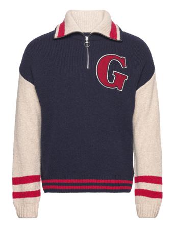 Wool Neps Letterman Hz Navy GANT