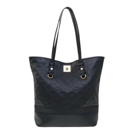 Louis Vuitton Vintage, Pre-owned Tote Bags Blauw, Dames, Maat:ONE Size,leather