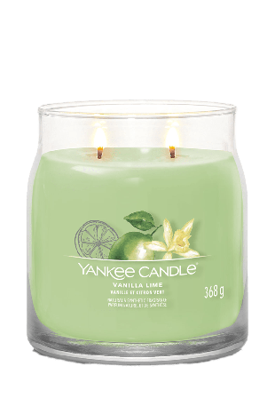 Yankee Candle Signature Medium Vanilla Lime Ljus & ljusstakar Grön 368 g