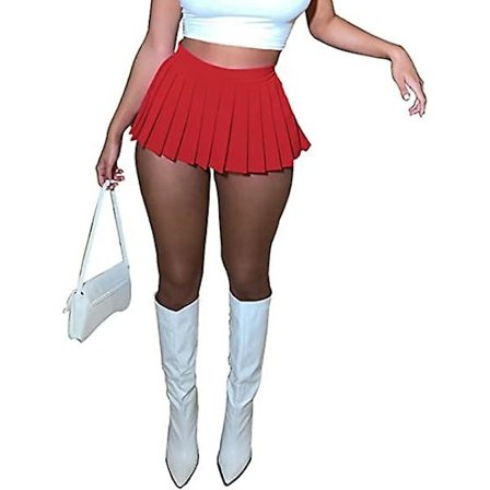 Minipliseerattu hame naisille, seksikäs, minihame halkiolla, naisten tyttöjen Y2k lyhyt cargo-hame, skater A-linjainen pliseerattu hame, suuri