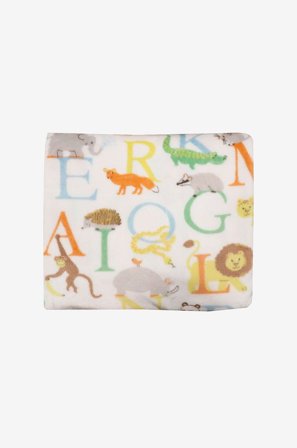 Redlunds - Abc tæppe 130x150 - Hvid - Børnetæpper - 130X150 - Fra Homeroom