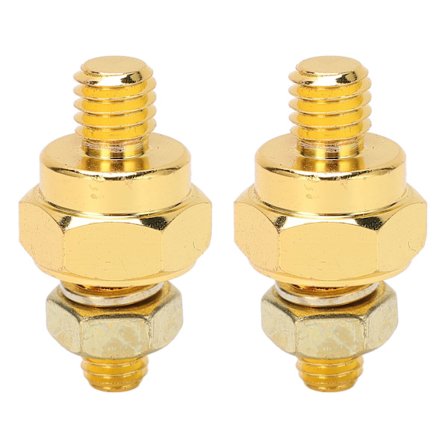 2 stk. Batteriterminaladaptere i messing, sidepost Batteriterminaladaptere Bolt On Ladesystem
