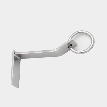 Piquet d'amarrage Moory, inclinée, acier inoxydable