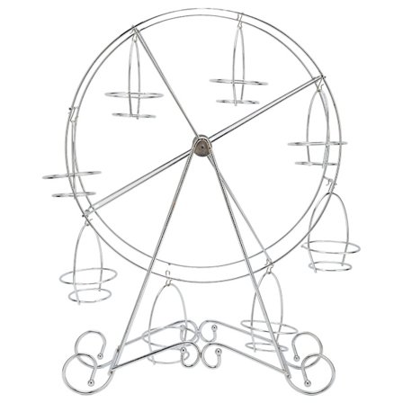 Pariserhjul Cupcake Stand 8 koppar Dessert Carrier Display Hållare för restauranger Dessert Butiker Temafest