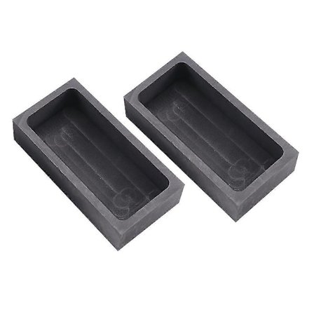 2 st 1 kg grafitgötform smältdegel för smältning gjutning raffinering guld silver metall aluminium