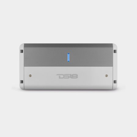 Marine power amplifier DS18 NXL-M4, 12 V, 1800 W, with 4 channels