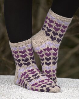 Strikkeoppskrift Sokker Helhjertet - Viking of Norway