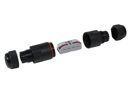 SYNERGY 21 Outdoor Kabelverbinder IP68 1:1 mit 3fach Klemme