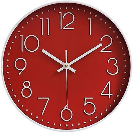 Väggklocka Tyst 12 Tum Stor Icke Tickande Väggklockor För Kök Vardagsrum Sovrum