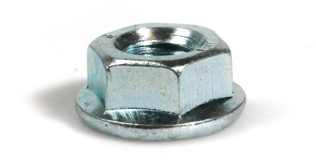 Schäfer & Peters 6923408 Flänsmutter M6MF A4, PLAN, DIN 6923 M8, 100-pack, Infästning