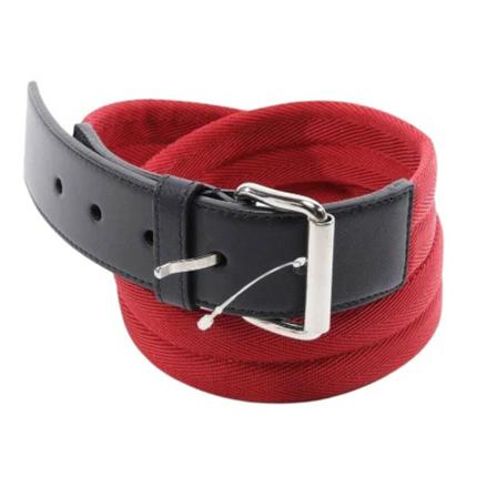 Prada Vintage Pre-owned Polyester belts röd, Dam Vintage Accessoarer, Dam, Storlek: ONE SIZE