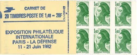 Frankrig 1982 - Frimærkehæfte YT 2186-C1 - Postfrisk