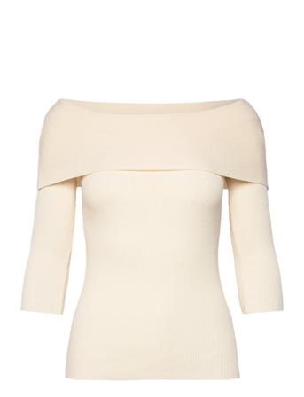 Slindianna Offshoulder Pullover Cream Soaked In Luxury