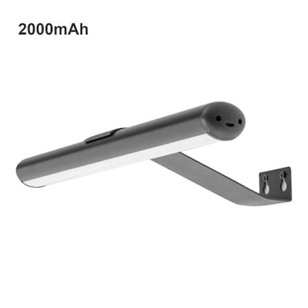 Batteridrevet bildelampe med fjernkontroll, 3 moduser for maleri, vinkeljusterbar - FF- Svart 2000mAh[CO]