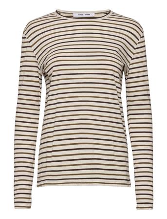 Nobil T-Shirt Ls St 205 Langærmet T-shirt Beige Samsøe Samsøe