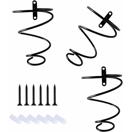 Set med 3 metalliska vinflaskhållare i metall för förvaring av vinflaskor