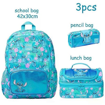 skoletaske Australien Smiggle skoletasker Stitch rygsæk madkasse vandflaske studerende gave skal købes individuelt