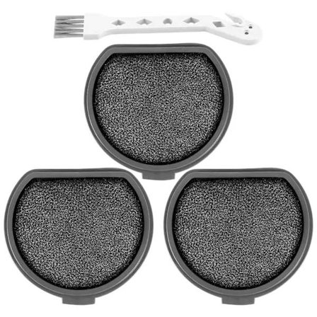 4-pack Borstar och tvättbara motorfilter för Qx9-1-50ib Askqx9 Filter Dammsugare Delar Tillbehör