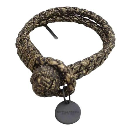 Bottega Veneta Vintage, Bracelets Zwart, Dames, Maat:ONE Size