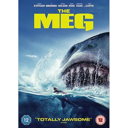 The Meg DVD (2018) Jason Statham, Turteltaub (dir) cert 12 englist helt ny