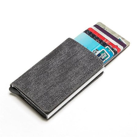 Muodikkaat miesten nahkaiset lompakot ja korttikotelot RFID-estolla ja skannauksenestolla