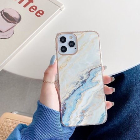 iPhone 12 & 12 Pro Cover i uendelige farver marmor mønstre