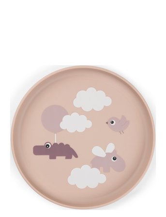 Done by Deer Foodie Tallerken Happy Clouds Pudder - Pink - ONE SIZE