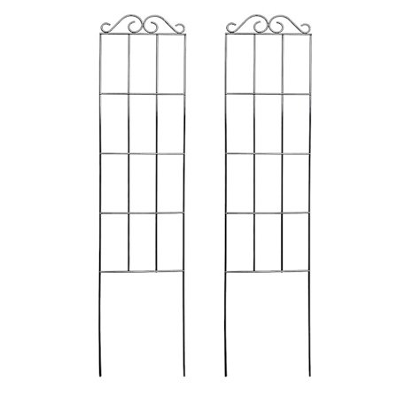 2 stk. Planteklatrestativ - Nem at installere - Genanvendeligt metalgitter til have og udendørs