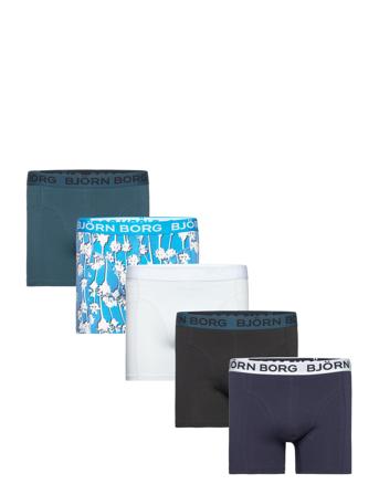 Cotton Stretch Boxer 5P Blue Björn Borg
