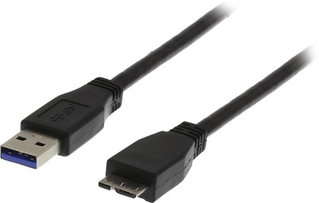 Deltaco USB-A - USB Micro-B-kabel - 2m