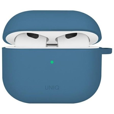 Uniq Nexo AirPods 4 + ørekroker Silikonetui - blå