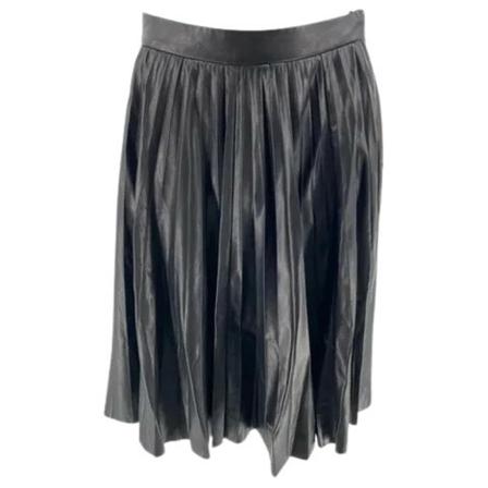 Prada Vintage Pre-owned Leather bottoms Sort, Dame Vintage Nederdele