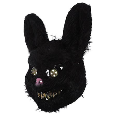 Pelottava pupunaamio Halloween-juhliin, naamiaiset, musta muovi, 1 kpl