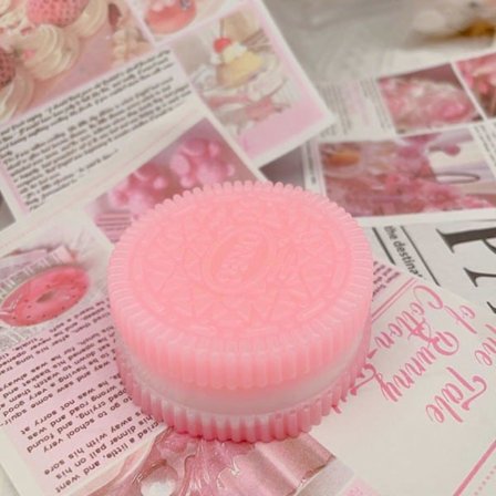 Iso Oreo-keksi Puristeltava Lelu Mochi Taba Stressilelu Lahja Pinkki Oreo