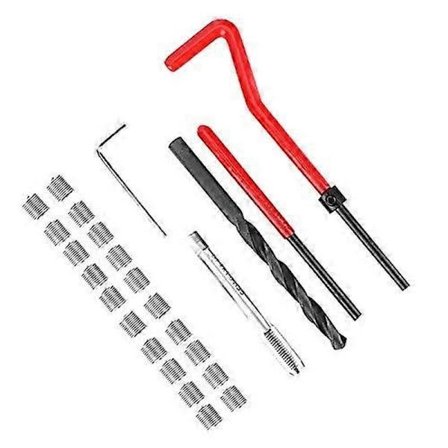 M7 X 1.0 Helicoil Gevindreparationssæt Rustfrit Stål 25 stk. Gevindreparationssæt - Perfekt