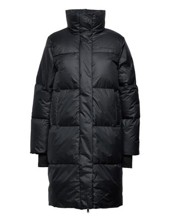 Mapei Long Jacket Topattu Pitkä Takki Musta Röhnisch