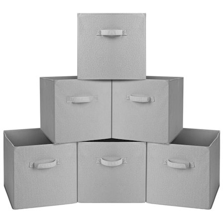 Suuret säilytyslaatikot 33 x 33 x 33 cm, 6 kpl taitettavaa säilytyslaatikkoa