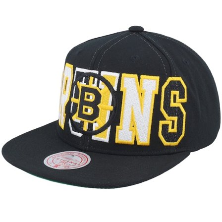 Mitchell & Ness - Negro snapback Gorra - Boston Bruins Varsity Bust Black Snapback @ Hatstore