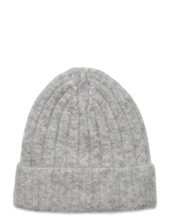 Slfsif Knit Beanie B Accessories Headwear Beanies Grå Selected Femme